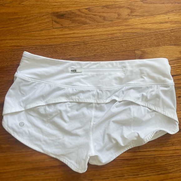 White lululemon with built in underwear and a zip pocket in the back waist - Picture 2 of 3